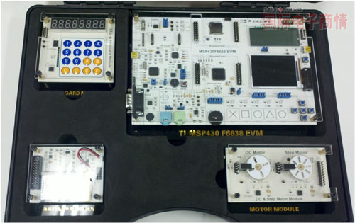 德州儀器中國(guó)嵌入式教育者會(huì)議，TI 第三方合作伙伴展示的MSP430F6638 EVM板